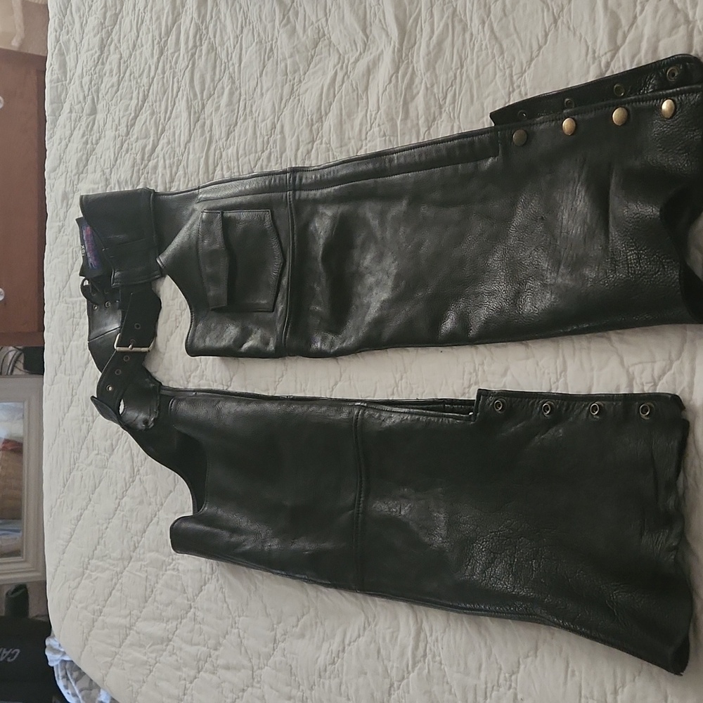 Michigan riding leather chaps